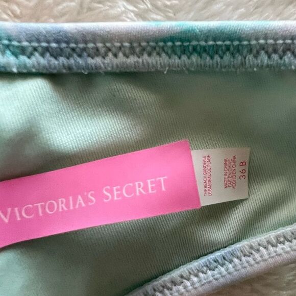 Victoria Secrets Y2K Women's Strapless Bikini Top Tropical Design - Picture 4 of 4